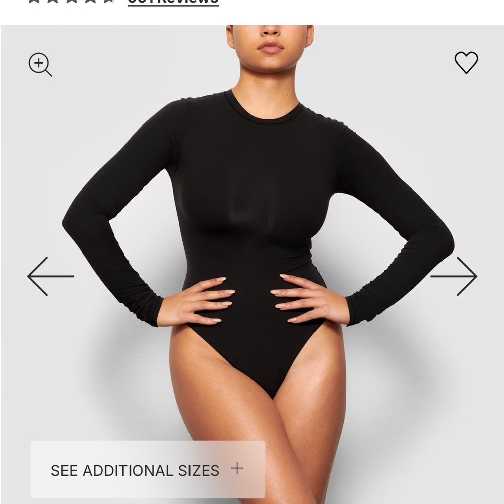 SKIMS Classic Black Bodysuit